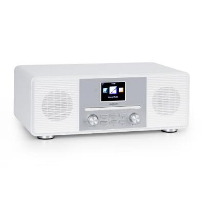 Radio Connectee Internet WiFi - OneConcept - Lecteur CD - Bluetooth - DAB+ UKW - Blanc 
