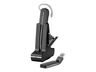PLANTRONICS Poly Savi W445-M - 400 Series - micro-casque - convertible - DECT 6.0 - sans fil