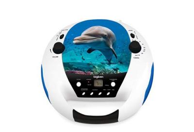 BIGBEN  CD52 Dolphin - Boombox - Blanc avec des motifs 