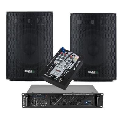 IBIZA SOUND Sono ampli et enceintes avec table de mixage usb bluetooth 1400w
