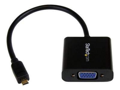 STARTECH.COM  Adaptateur convertisseur Micro HDMI vers VGA pour smartphone/ultrabook/tablette&nbsp;- 1920&nbsp;x&nbsp;1080 (MCHD2VGAE2) - Convertisseur vid&eacute;o - HDMI - VGA - noir 