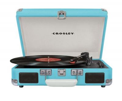  Crosley Cruiser Deluxe Portable Turntable Bluetooth Out Turquoise