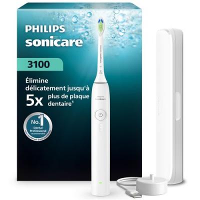 PHILIPS Brosse &agrave; dents &eacute;lectrique  Sonicare Series 3000 HX4033/21 Blanc