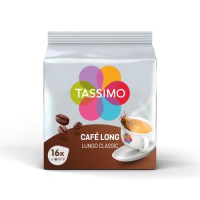  Caf&eacute; dosettes caf&eacute; long classique, Tassimo (x 16) 