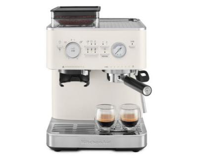 KITCHENAID Machine &agrave; expresso semi-automatique avec broyeur &agrave; caf&eacute;  5KES6551EPL Porcelaine