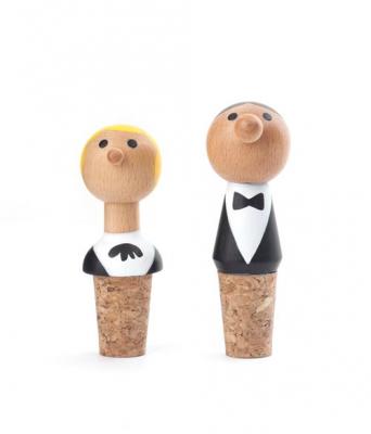 KIKKERLAND Lot 2 bouchons M. Mme 