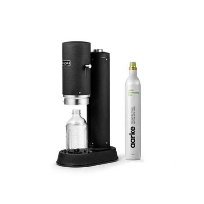 AARKE Machine &agrave; soda et eau gazeuse  Pack Carbonator 3 Noir mat + CO2 