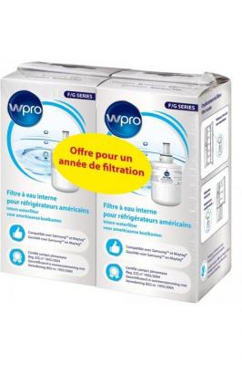 WPRO Filtre &agrave; eau  LOT DE 2 FILTRES US SMG001 SAMSUNG Multicolore 