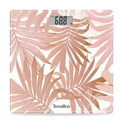 TERRAILLON P&egrave;se-personne &eacute;lectronique  V&eacute;g&eacute;tal Home Gold Rose