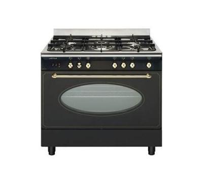 AIRLUX Piano de cuisson  90CM MIXTE NOIR RUSTIQUE CC902ETR3 - Noir
