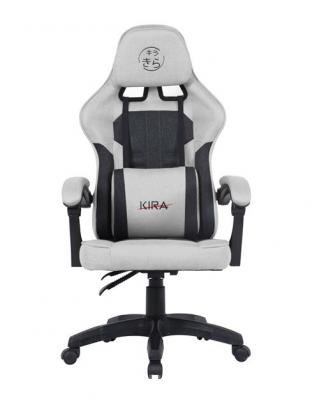 KIRA Si&egrave;ge gaming  Tsukamaki tissu Gris 