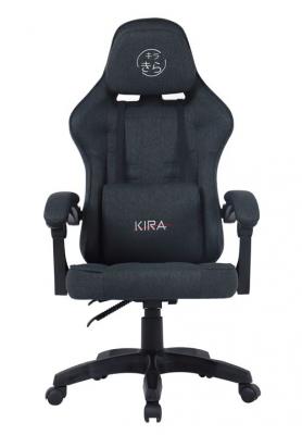KIRA Si&egrave;ge gaming  Tsukamaki tissu Noir 