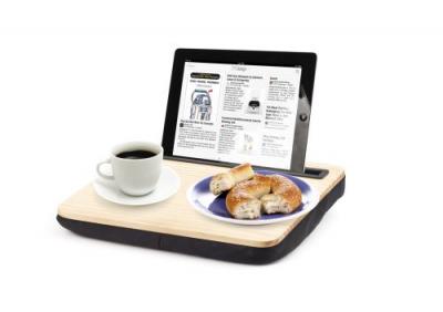 KIKKERLAND Support tablette ou pc portable Marron 