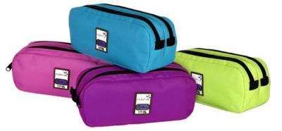 VIQUEL Trousse scolaire rectangulaire  2 compartiments Teknik Girl Mod&egrave;le al&eacute;atoire 
