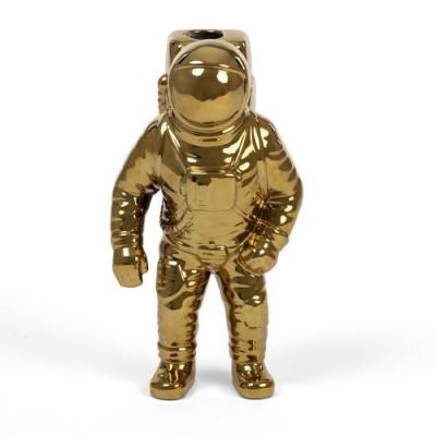 SELETTI Vase Cosmic Diner Starman, or. H 28 cm, porcelaine