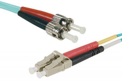 MCAD Cordon duplex om4 50 125 aqua lc st - 5m 