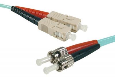 MCAD Cordon duplex om4 50 125 aqua sc st - 1m 