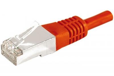 DEXLAN  Cordon RJ45 cat&eacute;gorie 6A F/UTP rouge - 1 m