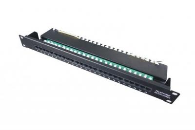 MCAD Panneau De Brassage T&eacute;l&eacute;phonie 25 Ports C&acirc;blage 4/5 Et 6/3