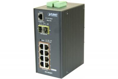 PLANET  igs-10020pt sw.indust l2 8 giga poe &2 sfp 100fx/1g