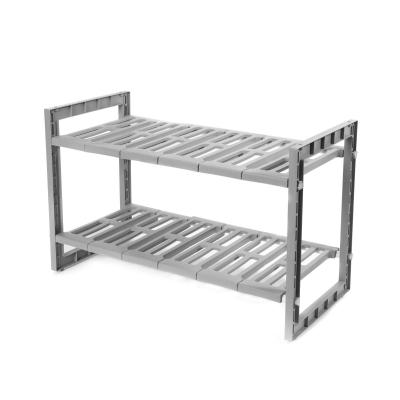COMPACTOR   &Eacute;tag&egrave;re extensible Gris 50/76 x 30 x H.40 cm RAN7011 - Gris