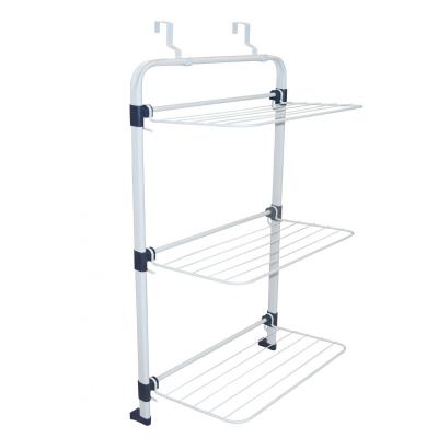 URBAN LIVING  - etendoir a linge sechoir a linge seche linge pour porte 3 niveaux 10mtr - blanc