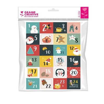 AUTRES 24 Stickers Chiffres Pour Calendrier De L'avent 