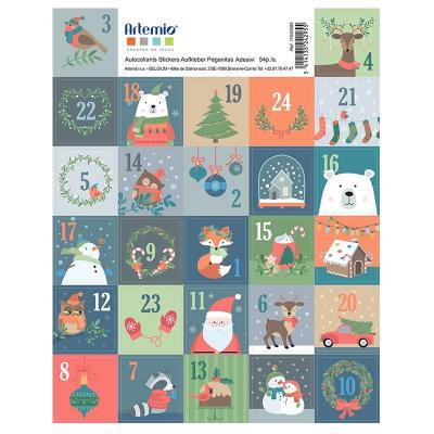 ARTEMIO Stickers Timbres Beary Christmas