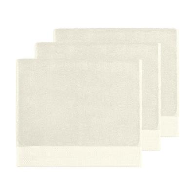 SENSEI MAISON 3 grandes serviettes invit&eacute; 560 g/m&sup2; ecru 40x60 cm