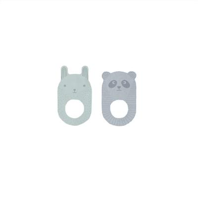 OYOY MINI Anneau de dentition multicolore en silicone H10x6x1cm/H9,5x6x1cm
