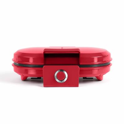 LIVOO  Appareil &agrave; gaufres DOP195  Feel good moments R&eacute;sine Rouge