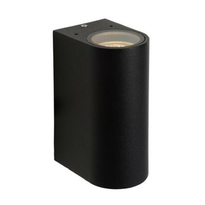 LUCIDE BOOGY-Applique d'ext&eacute;rieur 2 lumi&egrave;res M&eacute;tal H15cm Noir 