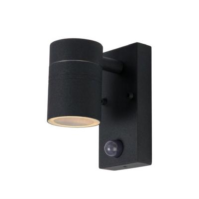 LUCIDE ARNE LED-Applique d'ext&eacute;rieur avec D&eacute;tecteur M&eacute;tal H16cm Noir 