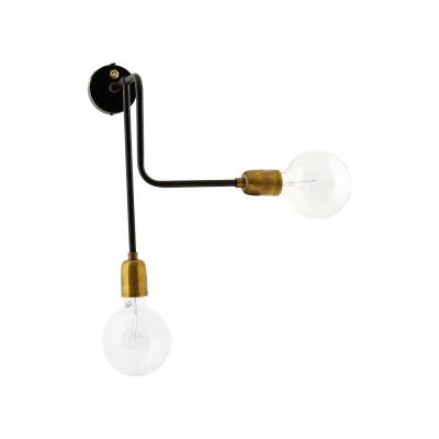 HOUSE DOCTOR  - Molecular Wall lamp - black/brass (203660812)