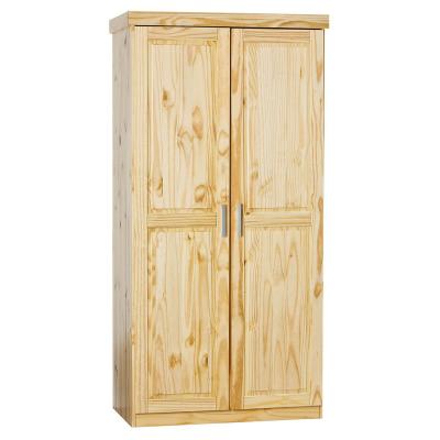 CALI - Armoire 2 Portes Bois Massif Naturel - Altobuy 