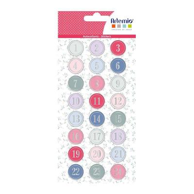 ARTEMIO Autocollants Puffies 3D XL calendrier de l'Avent Once upon a time 