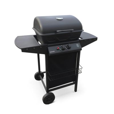 ALICE S GARDEN Barbecue au gaz cuisine ext&eacute;rieure 2 br&ucirc;leurs avec tablettes