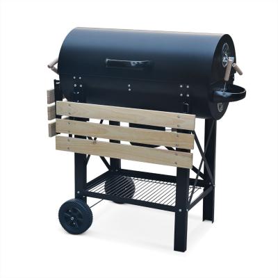 SWEEEK Barbecue charbon de bois - Serge - Noir, fumoir - Alice's Garden 