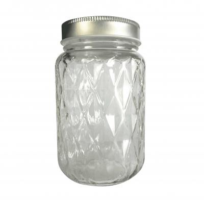 GRAINE CREATIVE ON A TOUS DU TALENT Bocal Mason Jar avec couvercle 37,5 cl - diamant - Graine Cr&eacute;ative