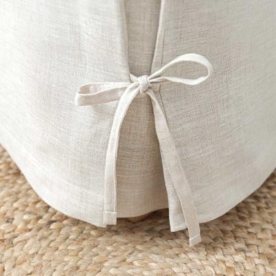 OLIVIER DESFORGES Cache sommier en 100% lin, Amboise Marron 