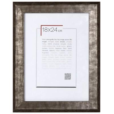 EMOTION Cadre photo acier bois massif 10x15