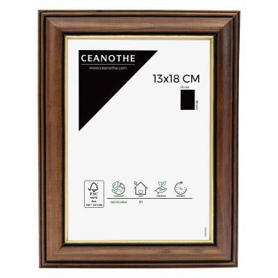 CEANOTHE Cadre photo V&eacute;n&eacute;zia 13x18 cm, en bois massif fsc - marque fran&ccedil;aise