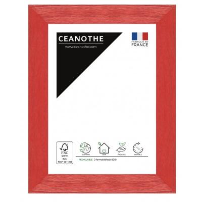 EMOTION Cadre photo cerise 10x15 cm bois reconstitu&eacute; fsc