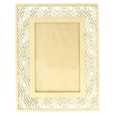 ARTEMIO Cadre photo en bois 17 x 22 cm - Contour ethnique