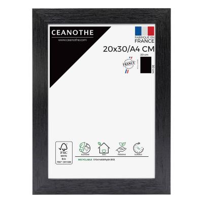 EMOTION Cadre photo noir 20x30 cm bois reconstitu&eacute; fsc