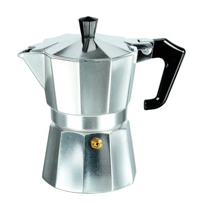  Cafetiere 3 tasses italienne express en aluminium argent