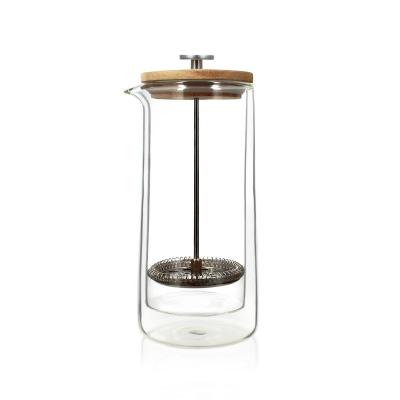 OGO Cafeti&egrave;re &agrave; piston en verre double paroi 800 ml