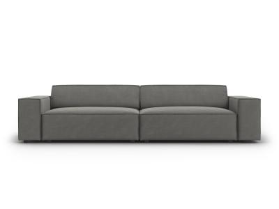 MICADONI HOME Canap&eacute; ""jodie"", 3 places, gris clair, velours MIC_3S_51_F1_JODIE5