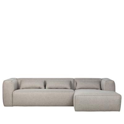 WOOOD Bean - canap&eacute; d'angle droit 5 places en tissu gris l305 06904836