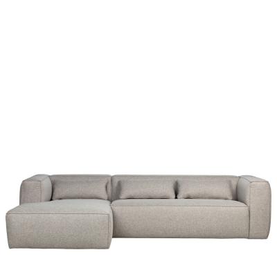 WOOOD Bean - canap&eacute; d'angle gauche 5 places en tissu gris l305 06904835